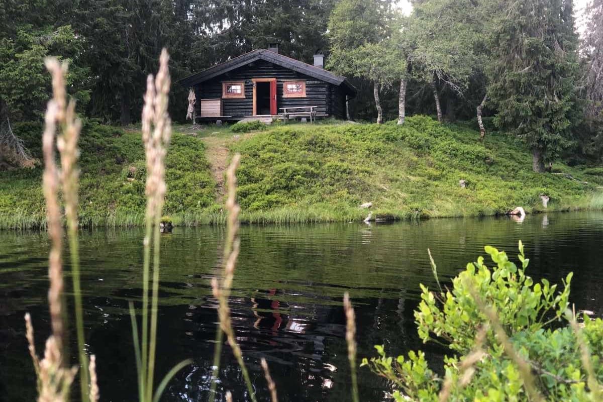 Koie ligger rett ved Koievannet på Budor