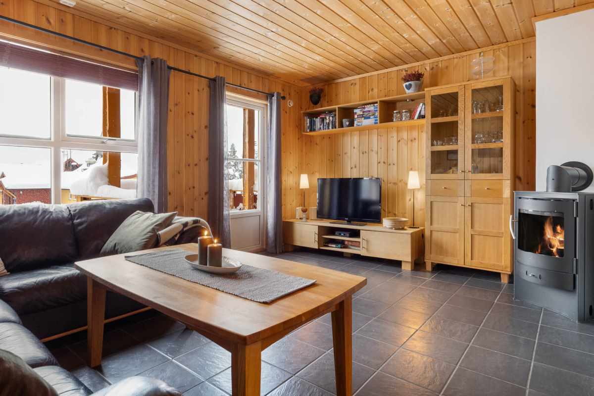 Leilighet 1498B – Dyrevennlig leilighet med peis midt på Budor
