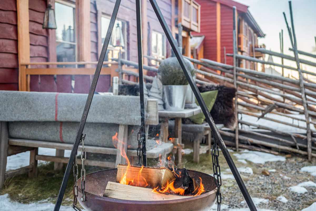 Leilighet 1502C eksteriør og bålpanne  på Budor