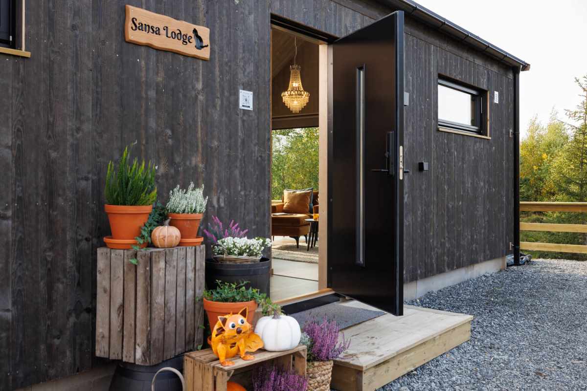 Sansa Lodge eksteriør med utsikt i Mjøsli